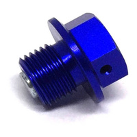 Zeta Magnetic Drain Bolt for 2005-2022 Suzuki DRZ400SM - M12 x 10 P1.25 Blue
