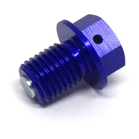 Zeta Magnetic Drain Bolt for 2001-2005 Kawasaki ZRX1200S - M12 x 15 P1.5 Blue