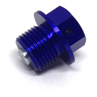 Zeta Magnetic Drain Bolt for 2001-2019 Suzuki GSXR600 - M14 x 10 P1.25 Blue