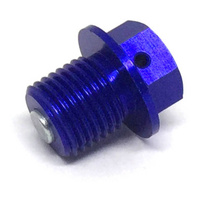 Zeta Magnetic Drain Bolt for 2017 Honda CB1100N - M14 x 14 P1.5 Blue