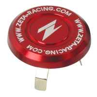Zeta Steering Stem Cap for 1997-2003 Suzuki DR250 Djebel XC - 13-17.5mm - Red