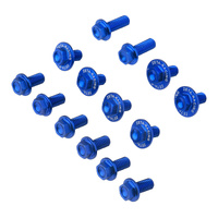 Zeta Plastics Fastener Kit for 2005-2022 Suzuki DRZ400SM - Blue
