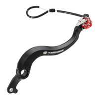 Zeta Rear Trigger Brake Pedal for 2019-2026 Honda CRF250RX - Red