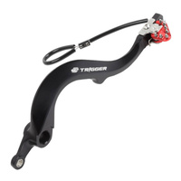 Zeta Rear Trigger Brake Pedal for 2006-2020 Kawasaki KX250F - Red