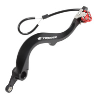 Zeta Rear Trigger Brake Pedal for 2016-2020 Kawasaki KX450F - Red
