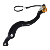 Zeta Rear Trigger Brake Pedal for 2012-2014 KTM 500 XCW - Orange (With Bearing)