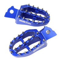 Zeta Aluminium Foot Pegs for 2020-2026 Yamaha YZ125X - Blue