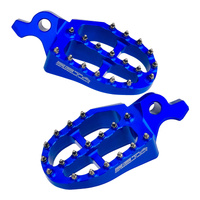 Zeta Aluminium Foot Pegs for 2024-2026 Yamaha YZ450FX - Blue