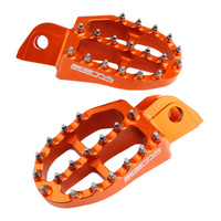 Zeta Aluminium Foot Pegs for 2021-2023 GasGas MC65 - Orange