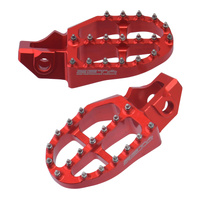 Zeta Aluminium Foot Pegs for 2021-20232025-2026 GasGas MC85 Big Wheel - Red