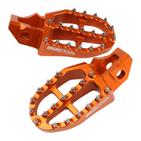 Zeta Aluminium Foot Pegs for 2021-20232025-2026 GasGas MC85 Big Wheel - Orange