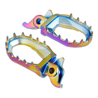 Zeta Max Footpegs for 2019-2026 Honda CRF250RX - Oil Slick