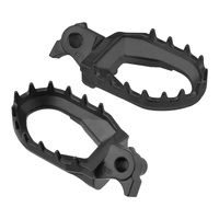 Zeta Max Footpegs for 2016-2023 Yamaha YZ450FX - Black