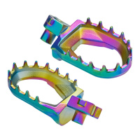 Zeta Max Footpegs for 2001-2024 Yamaha WR250F - Oil Slick