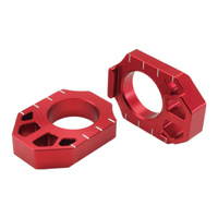 Zeta Rear Axle Block for 2019-2020 Honda CRF450L - Red