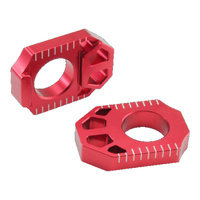 Zeta Rear Axle Block for 2021-2025 Honda CRF300 Rally - Red