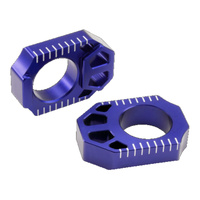 Zeta Rear Axle Block for 2002-2026 Yamaha YZ125 - Blue