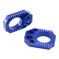 Zeta Rear Axle Block for 2010-2026 Yamaha YZ450F - Blue