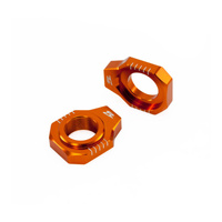 Zeta Rear Axle Block for 2013-2022 KTM 250 XCF - Orange