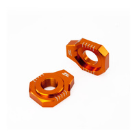 Zeta Rear Axle Block for 2014-2023 Husqvarna FE250 - Orange