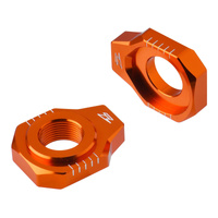 Zeta Rear Axle Block for 2024-2026 KTM 350 EXCF - Orange