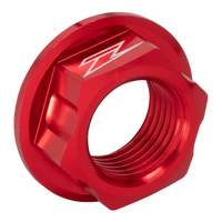 Zeta Front Axle Nut for 2004-2024 Honda CRF250R - M16 x 22 P1.5 H11 Red