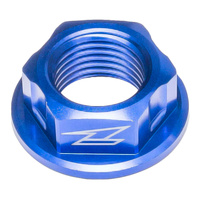 Zeta Front Axle Nut for 2019-2024 Honda CRF250RX - M16 x 22 P1.5 H11 Blue
