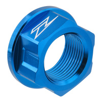 Zeta Axle Nut for 2023-2026 Husqvarna FC250 - M22 x 30 P1.5 H17 Blue